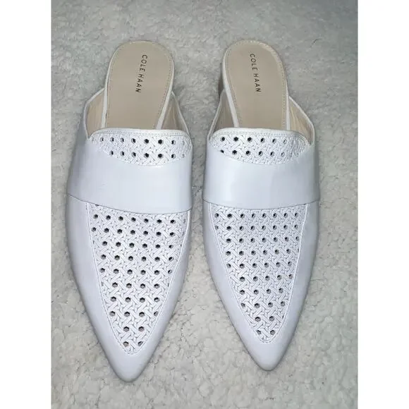 Cole Haan white Pointed Toe Mules - size 10 - Picture 3 of 8